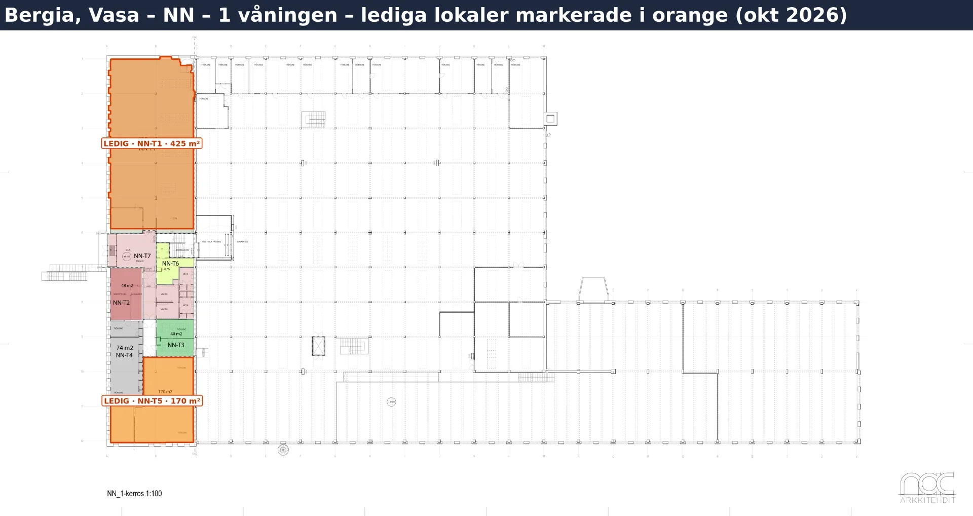Floor plan – NN-T5 – office, 170 m²