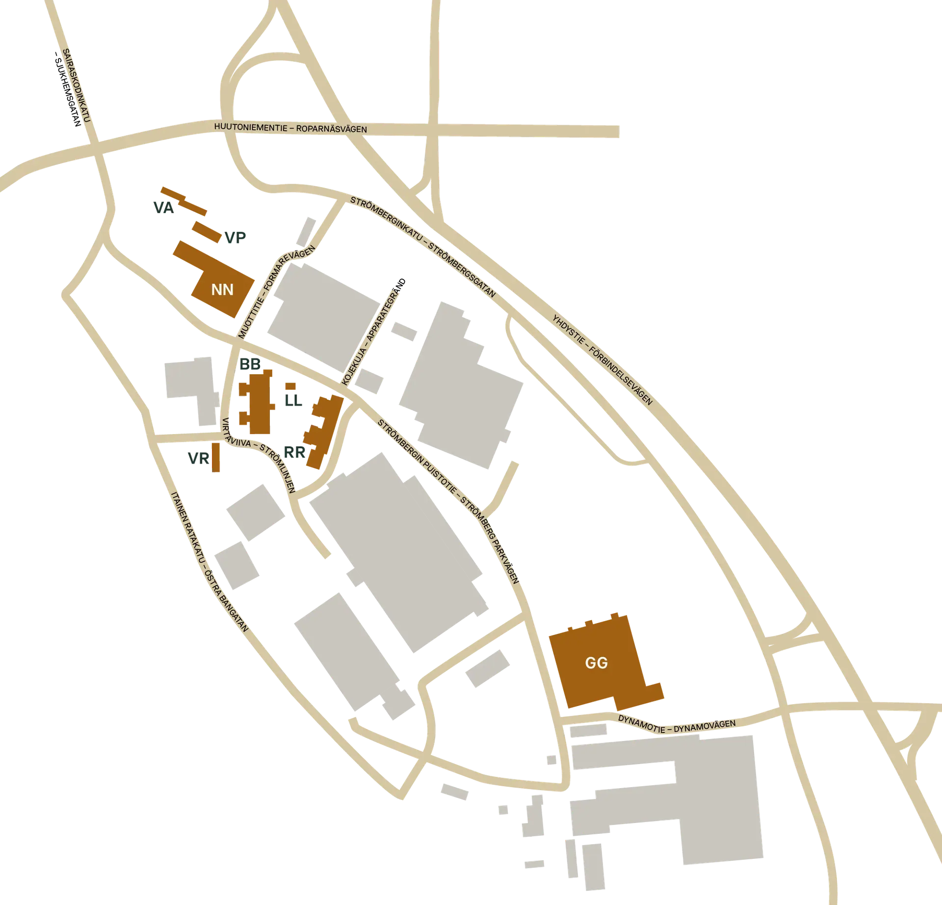 Area map and orientation